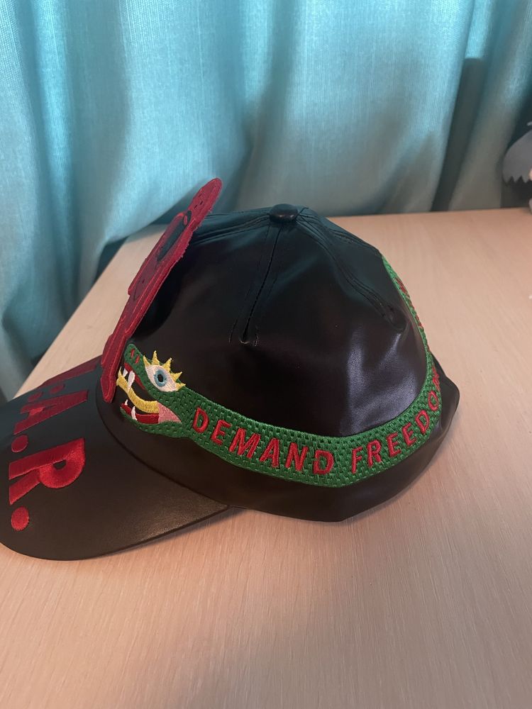Walter Van Beirendonck snake cap