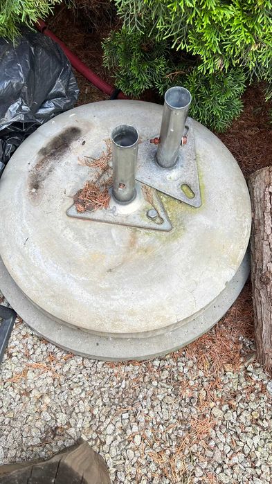 Parasol ogrodowy gastronomiczny  kwadrat 3x3m z podstawą betonową