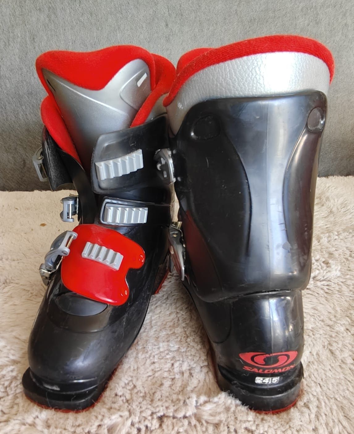 Czarne buty narciarskie SALOMON Rozm 38.5 - 24.5 cm wkładka polecam