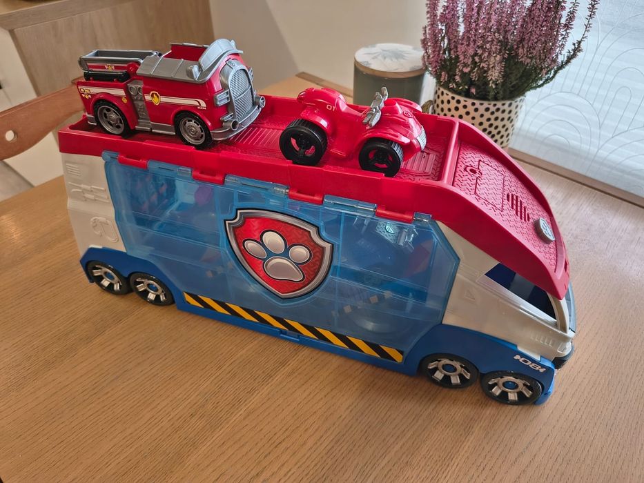 Duży zestaw Patrolowiec Psi Patrol i 4 pojazdy z figurkami