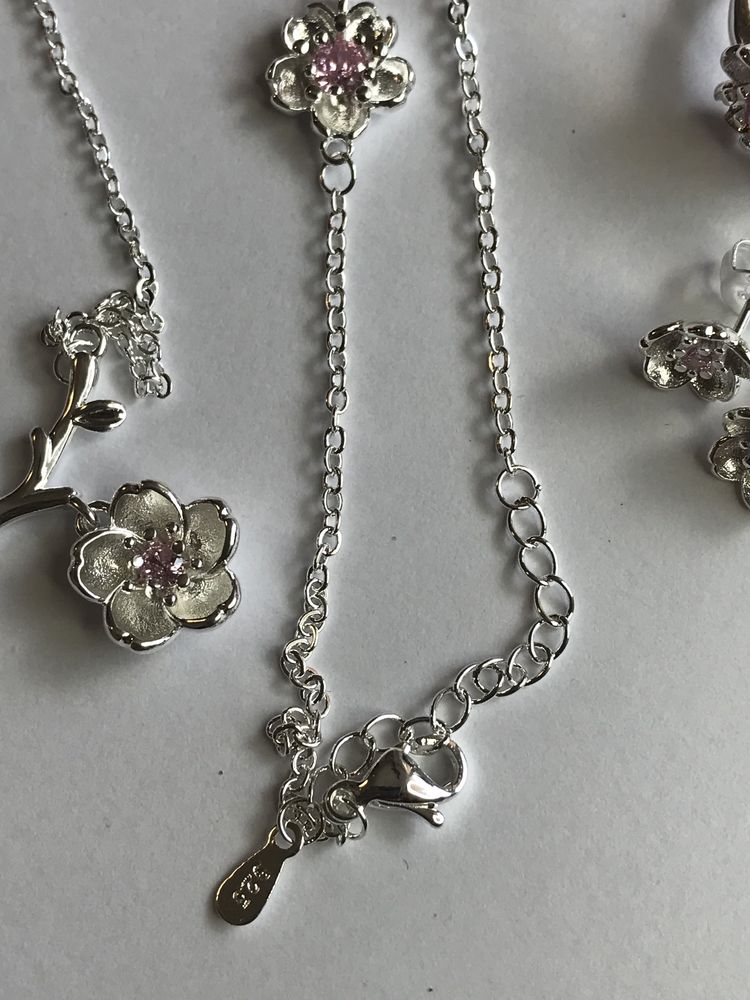 #komplekt biżuterii ślubnej #komplekt925 sakura