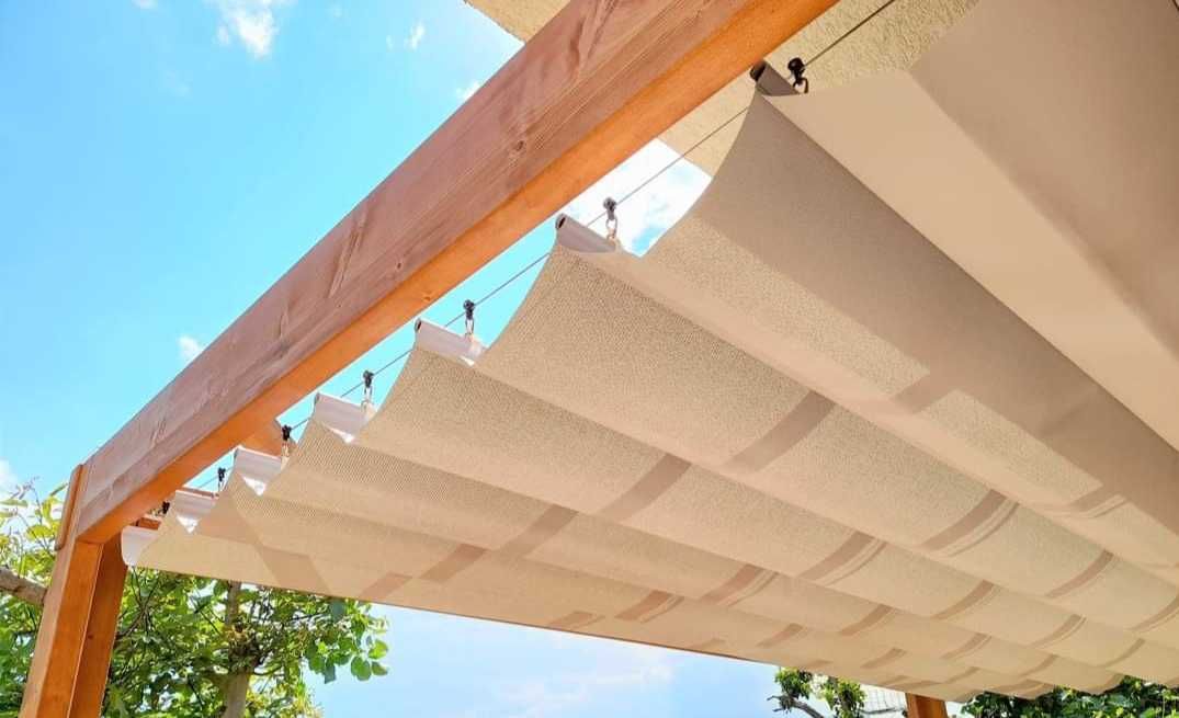 Zwijane zadaszenie, pergola, markiza