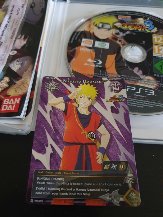 PS3 - Naruto Shippuden: Ultimate Ninja Storm 3 com carta do Naruto