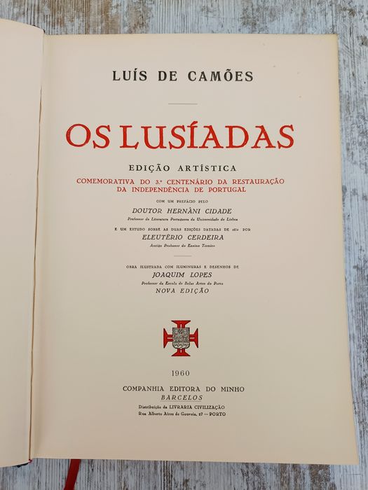 Os Lusíadas, Luís de Camões - Edição Artística (1960)