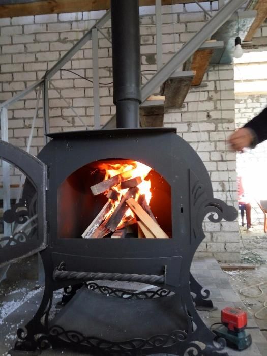 Новинка! Шикарная печь-камин с варочной поверхность. Мы производители.