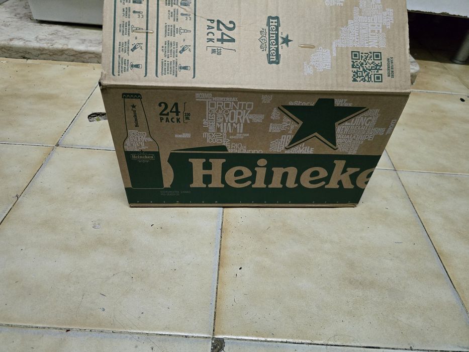 Garrafas heineken em alumínio