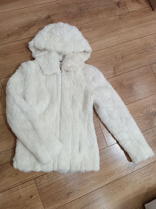 Шуба біла, штучна шубка
