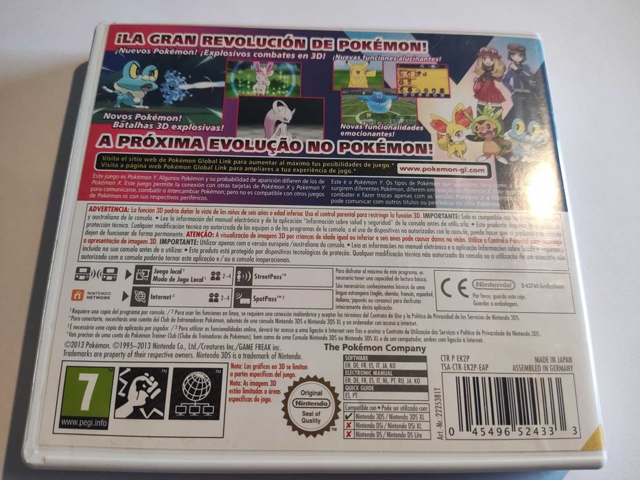 Pokémon Y jogo completo + manual