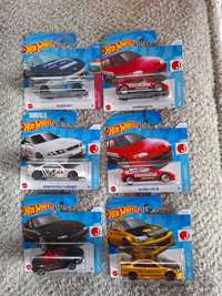 Hot Wheels Zestaw: Nissan Skyline gtr r33 Mazda Miata Rx7 Honda Civic