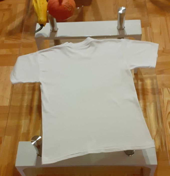 Koszulka biała unisex Mallorca 146/ 152/ 158 wymiary poniżej