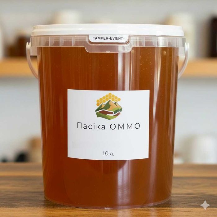 Мед цілющий карпатський з Пасіки ОММО опт кратно 10л