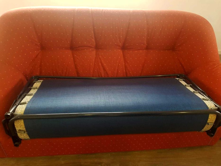 Conjunto de sofá cama + poltronas