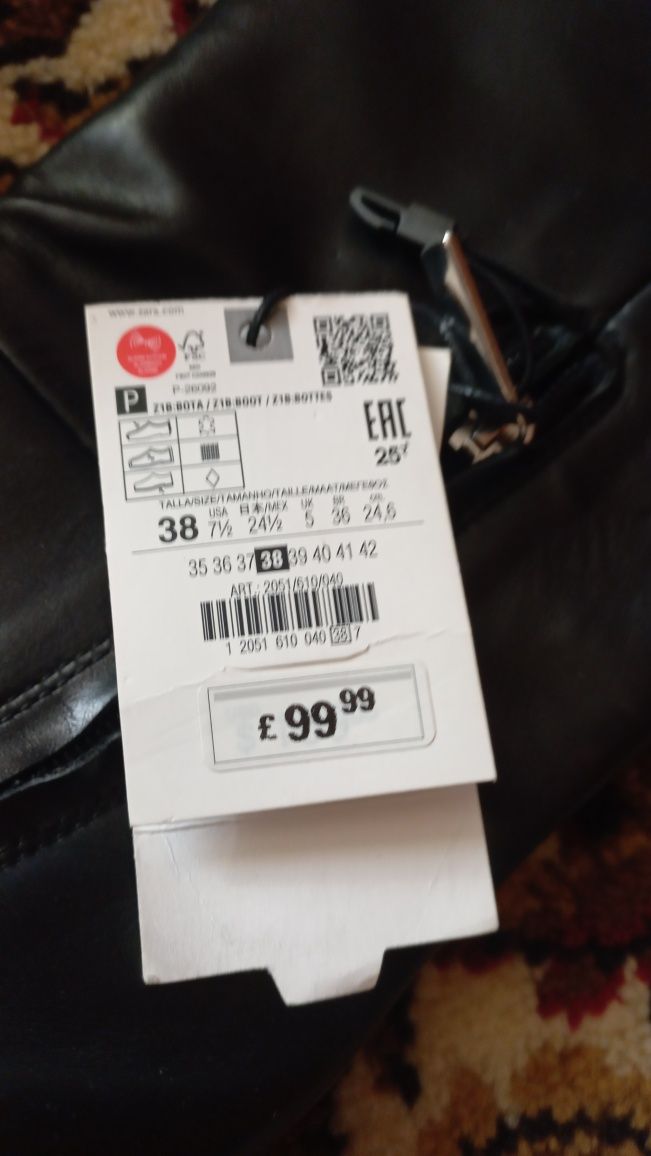 Чоботи жіночі ZARA