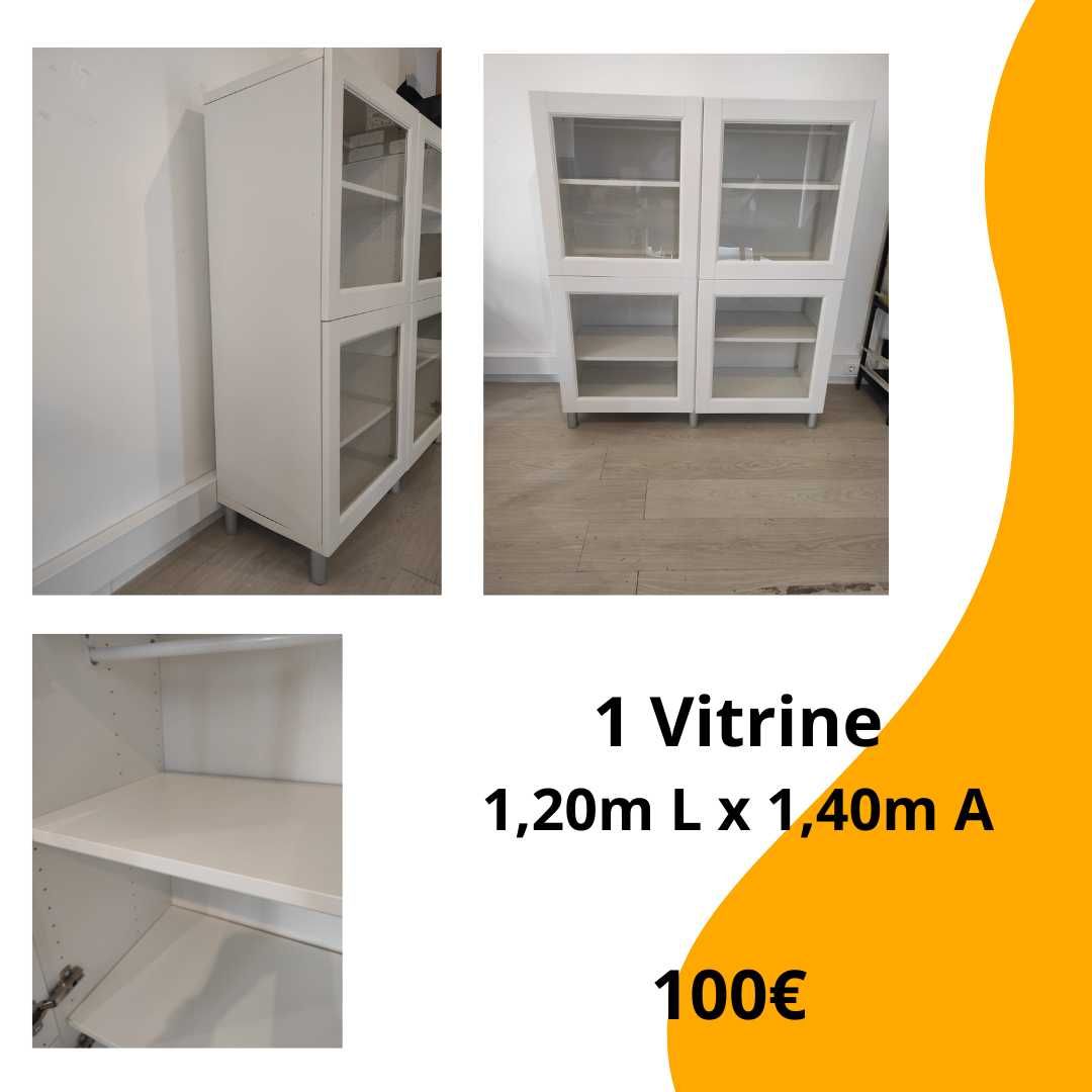 Armário vitrine Ikea