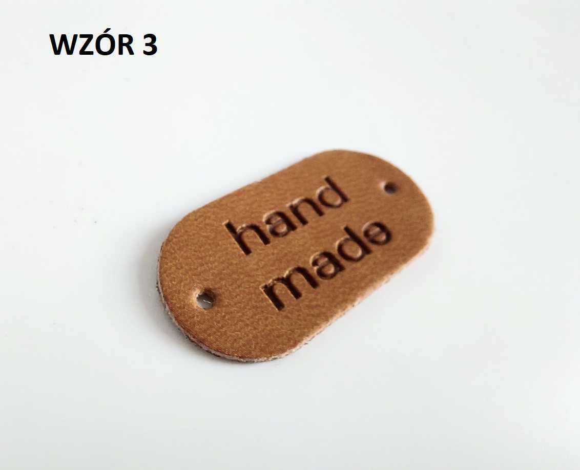 Naszywki "handmade" hotstamping ekoskóra