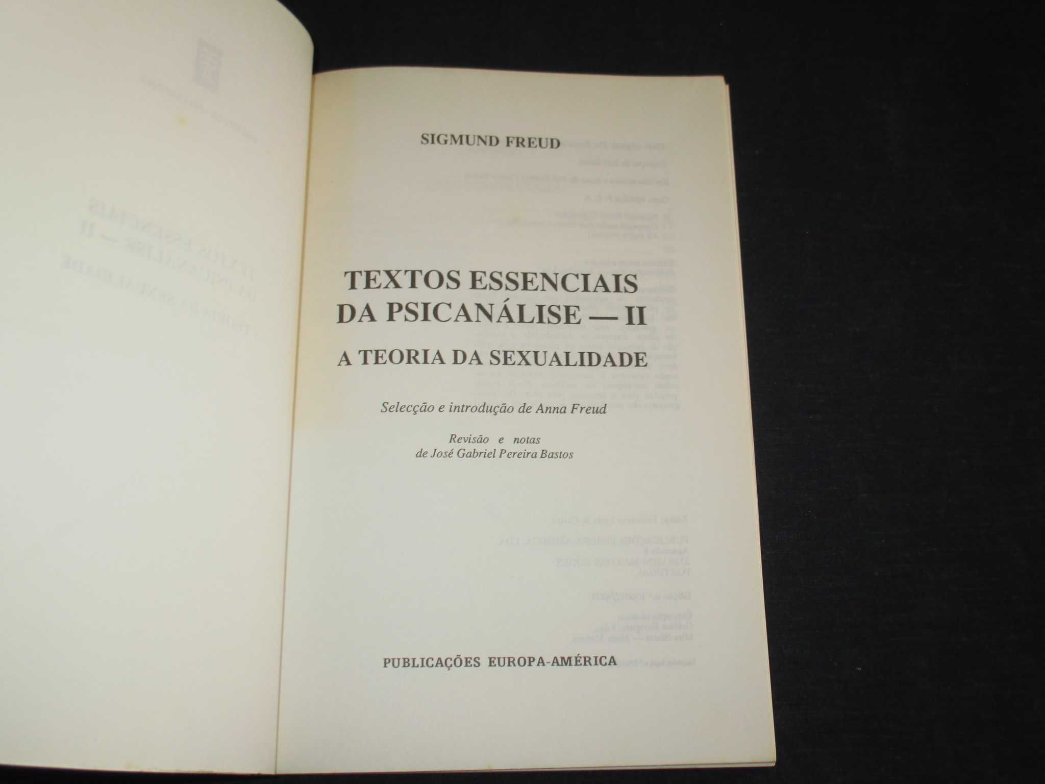 Livro Teria da Sexualidade Textos Essenciais da Psicanálise Freud