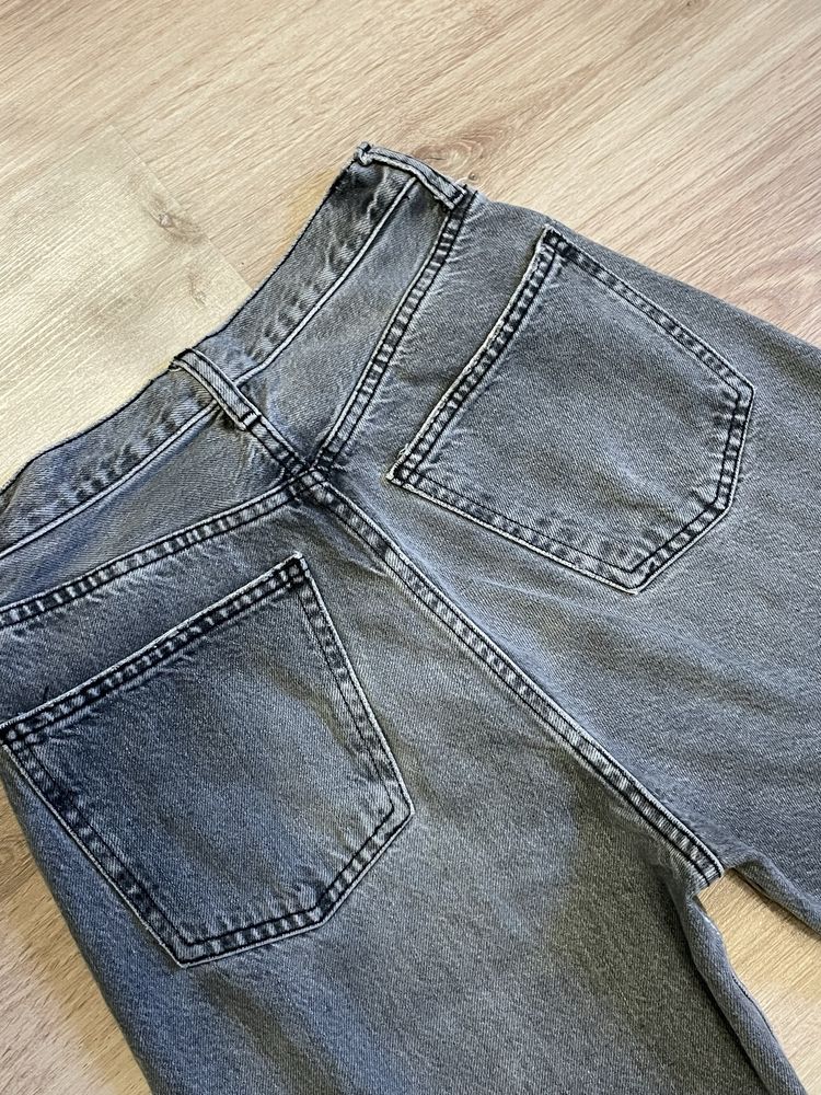 Джинси ZARA whige leg XS сірі