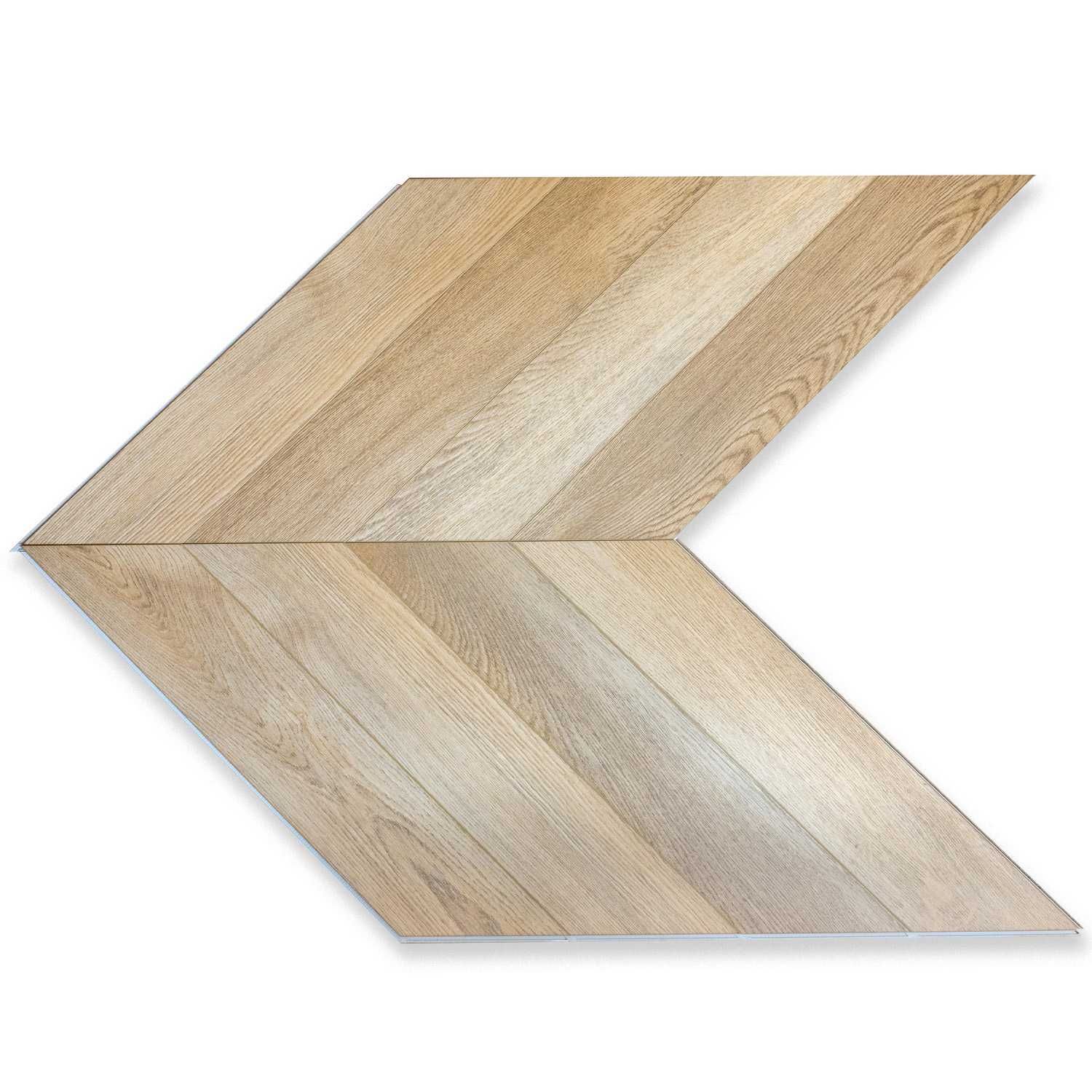 Podłogi z natury winyle 2w1 Jodełka francuska Chevron 6mm z montażem