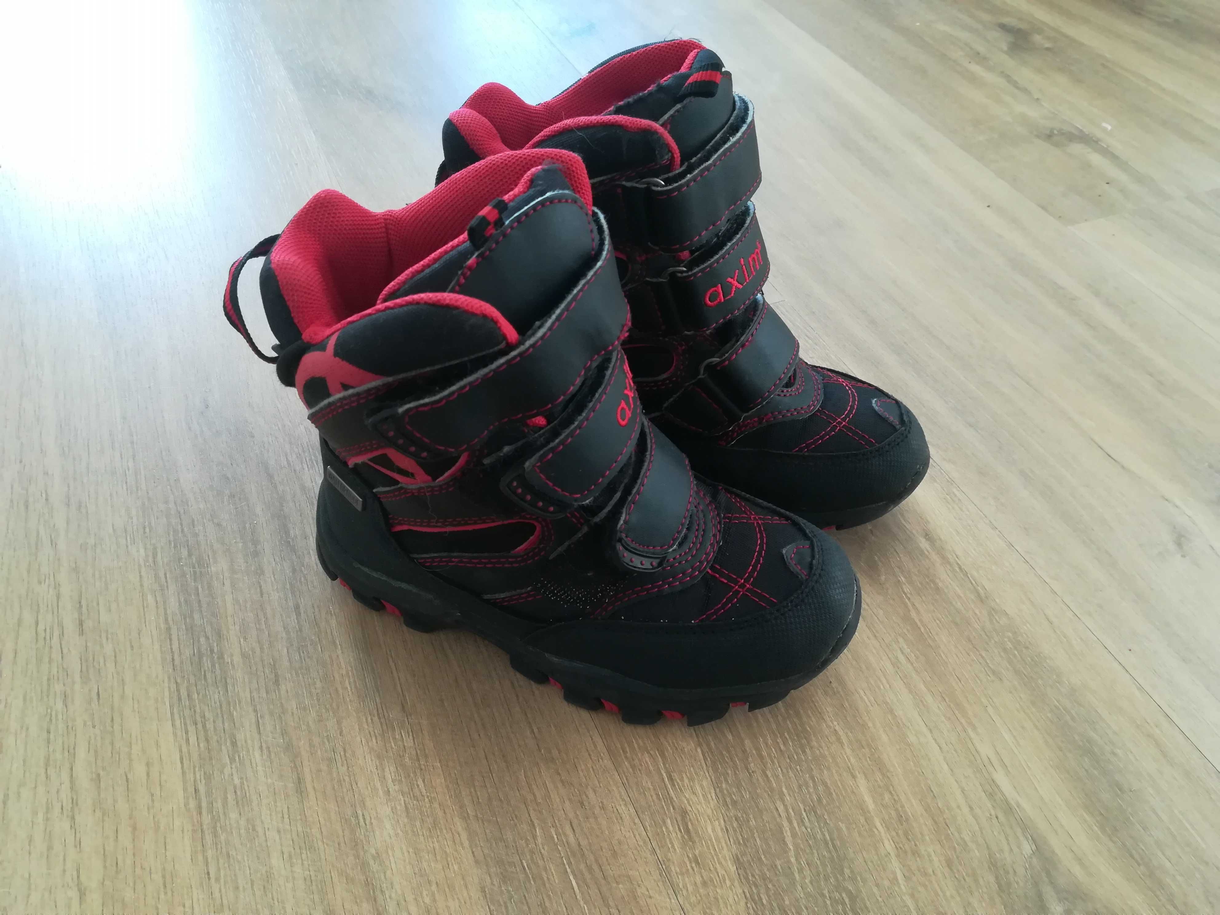 Śniegowce buty zimowe AXIM cieple, wodoodporne, na rzepy r. 29 bartek