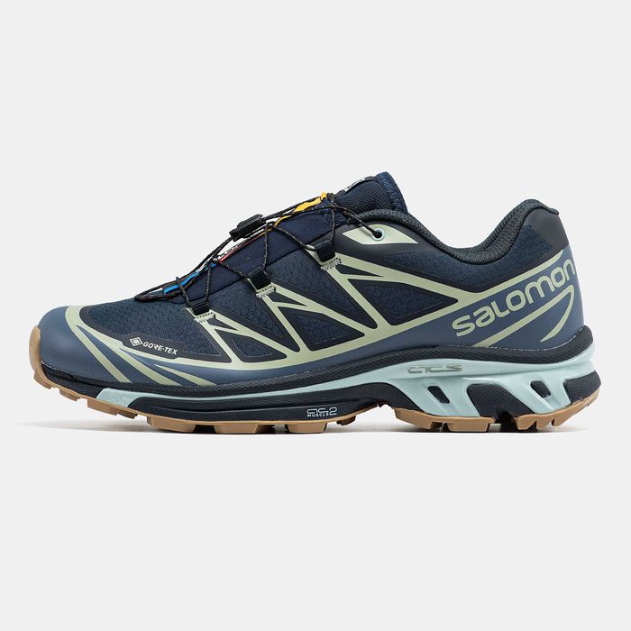Кросівки зимові Salomon XT-6 Gore-TexSoft Ground Navy/Beige premium