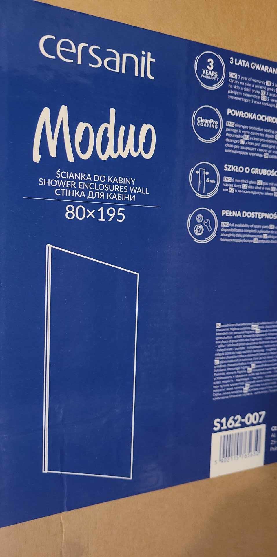 Kabina prysznicowa - ścianka i drzwi Cersanit Moduo