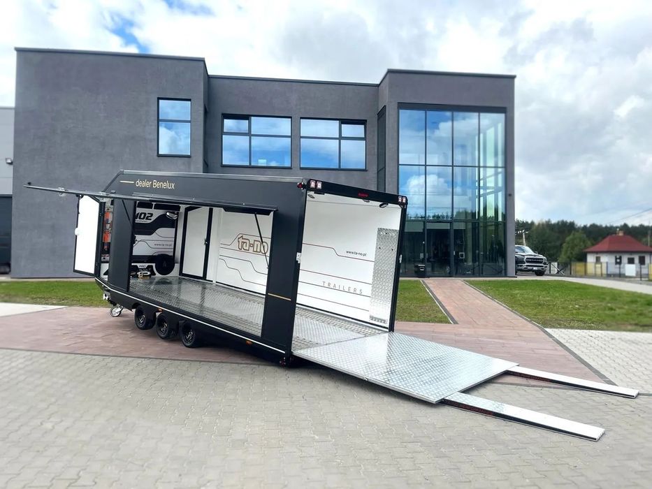 TA-NO SPORT TRANSPORTER  Przyczepa zabudowana 6m trzyosiowa, DMC 3,5t do przewozu samochodów