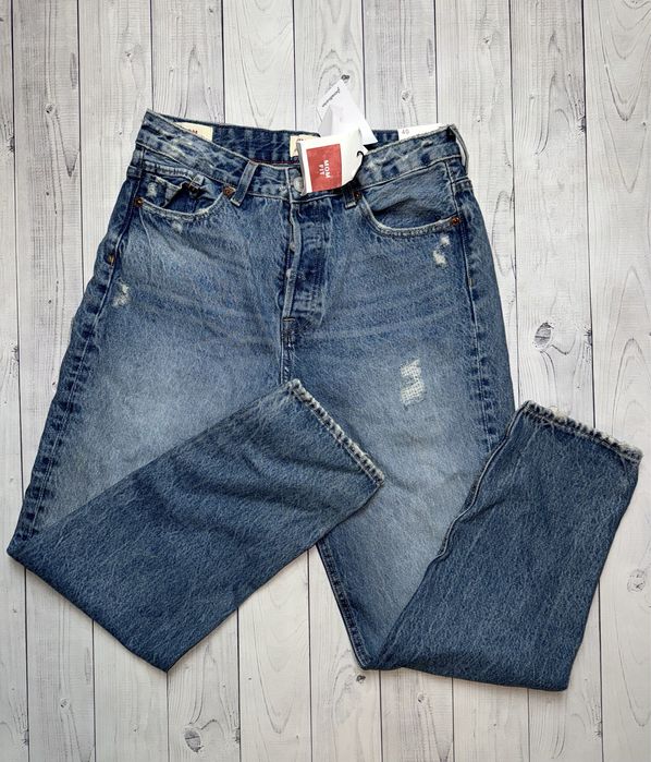 Джинси Stradivarius Mom Fit Страдіваріус моми сині бойфренд