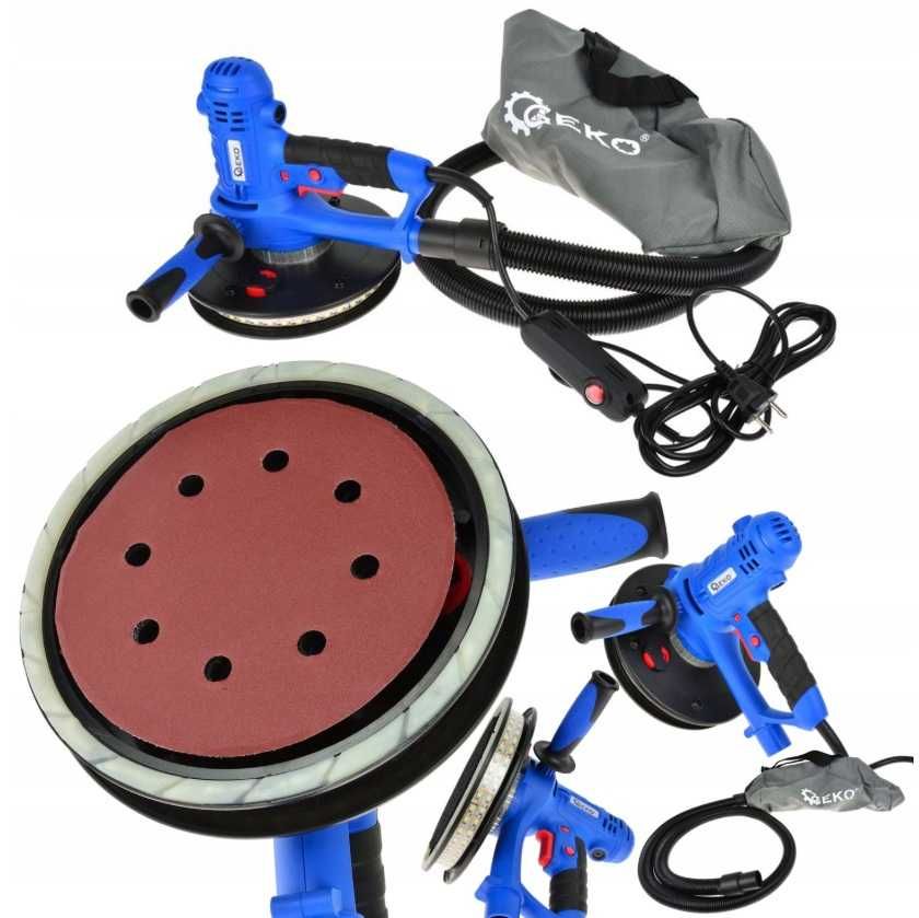 Szlifierka do gipsu gładzi tynków 190mm 2xLED Geko 800 W 230 V G80267