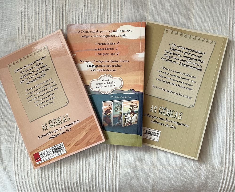Lote 3 livros : As Gémeas