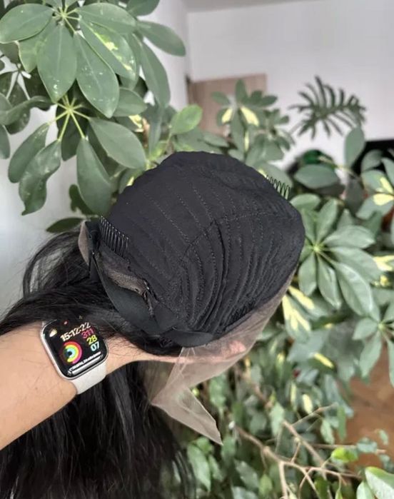 PROMOCJA czarna peruka 100% wlosy naturalne z duza iloscia mikroskory