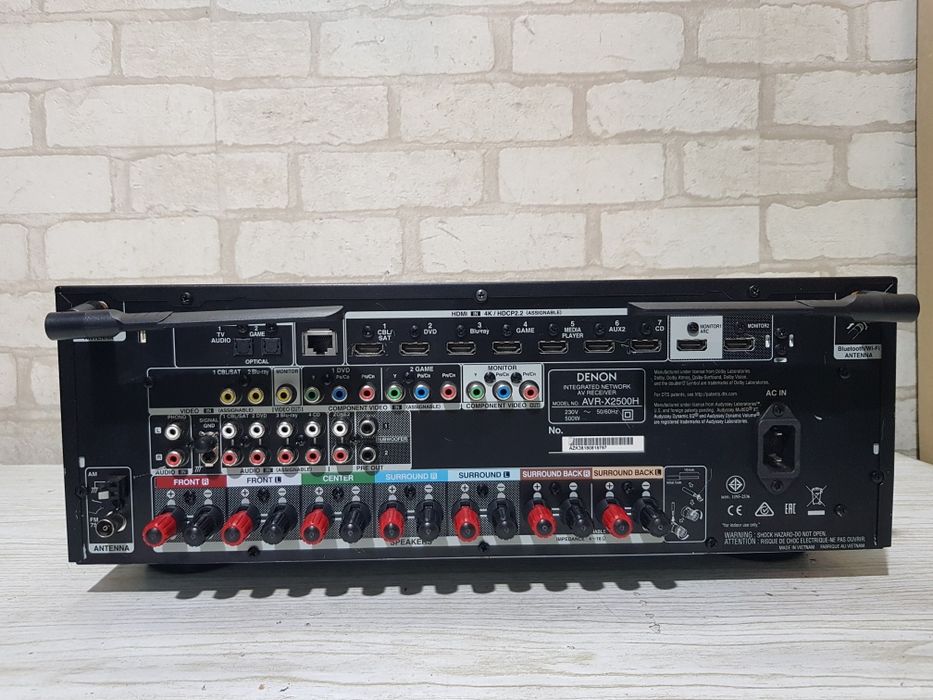 Пульт!7.1AV-ресивер Denon AVR-X2500H 7х150Вт,WiFi, Spotify, FLAC,4k