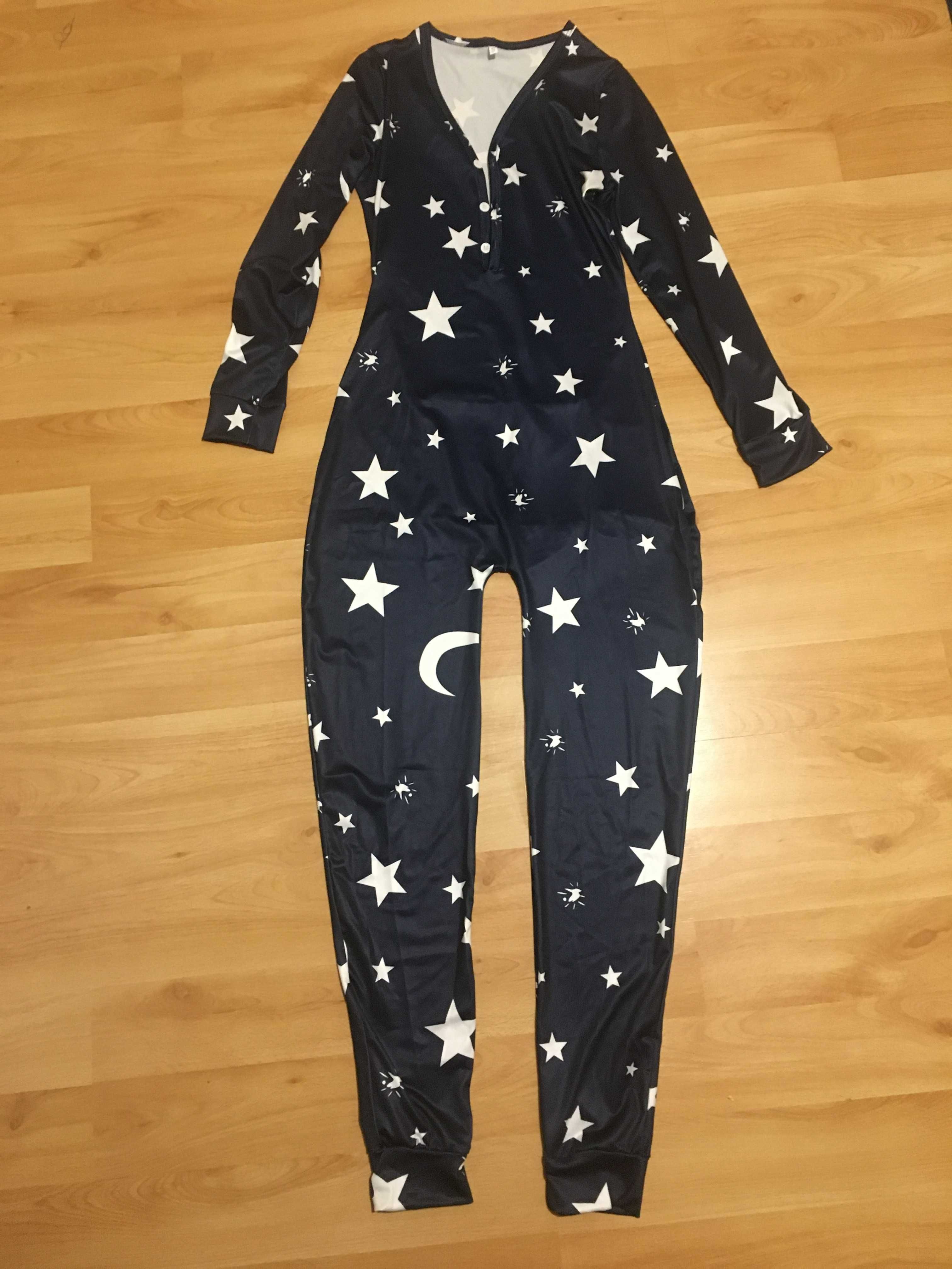 Nowa pidżama z klapką na tyłku w gwiazdki rozmiar M NOWA