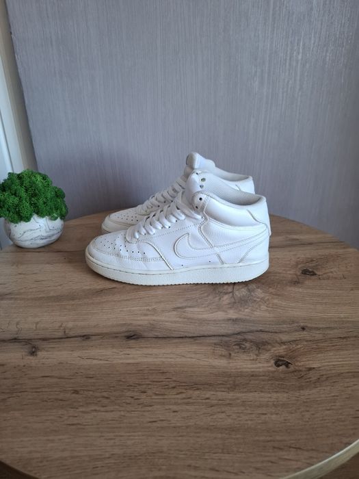 Высокие кроссовки Nike 39р, белые осенние хайтопы, ботинки