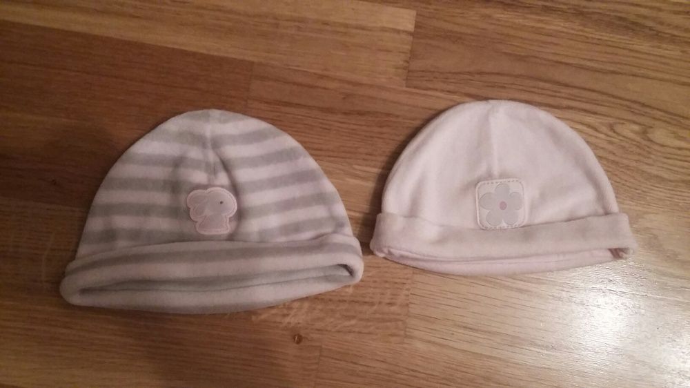 шапочки для девочки 0-6 месяцев