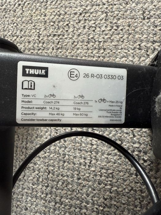 Okazja! Bagażnik rowerowy THULE!