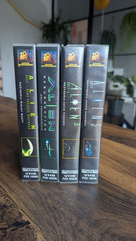 Alien Obcy saga 4 części kaseta VHS
