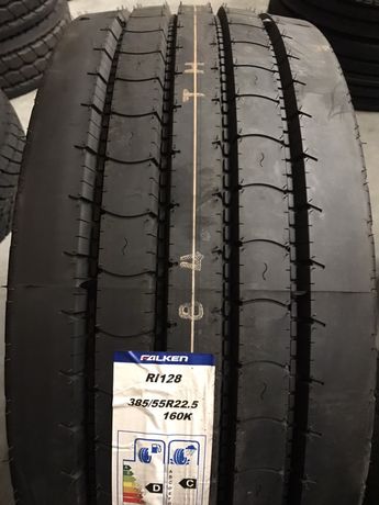 JAPOŃSKA MOCNA opona 385/55 R22.5 FALKEN Nowa 4 Rowki 385 55 naczepa