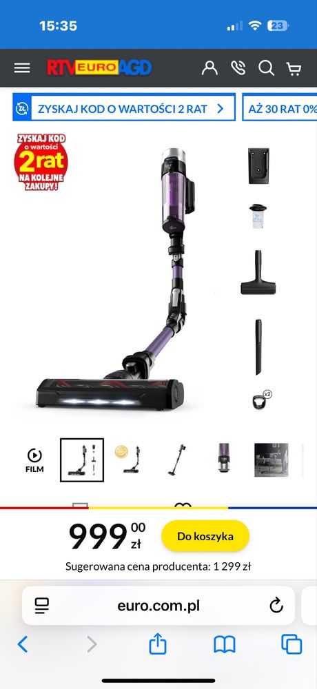 Odkurzacz TEFAL x-force flex