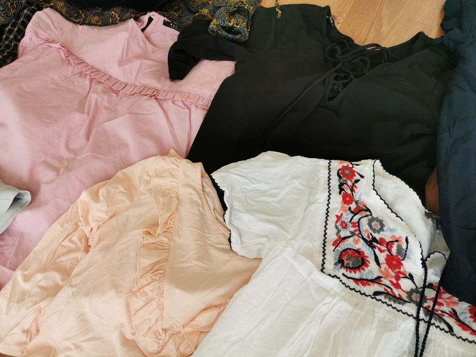 Paka 40, perełki, wyprzedaż szafy, markowe. Zara, naketano, tom tailor