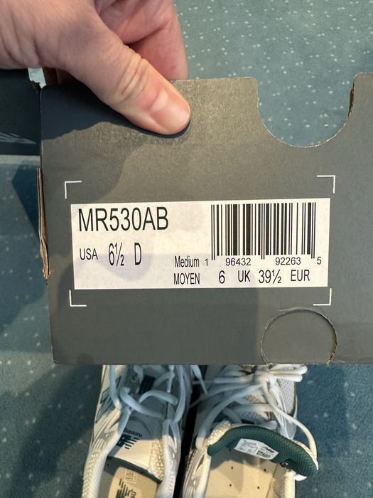 Nowe New Balance 530 biało zielone turkusowe 39,5. Oryginalne Pudełko.