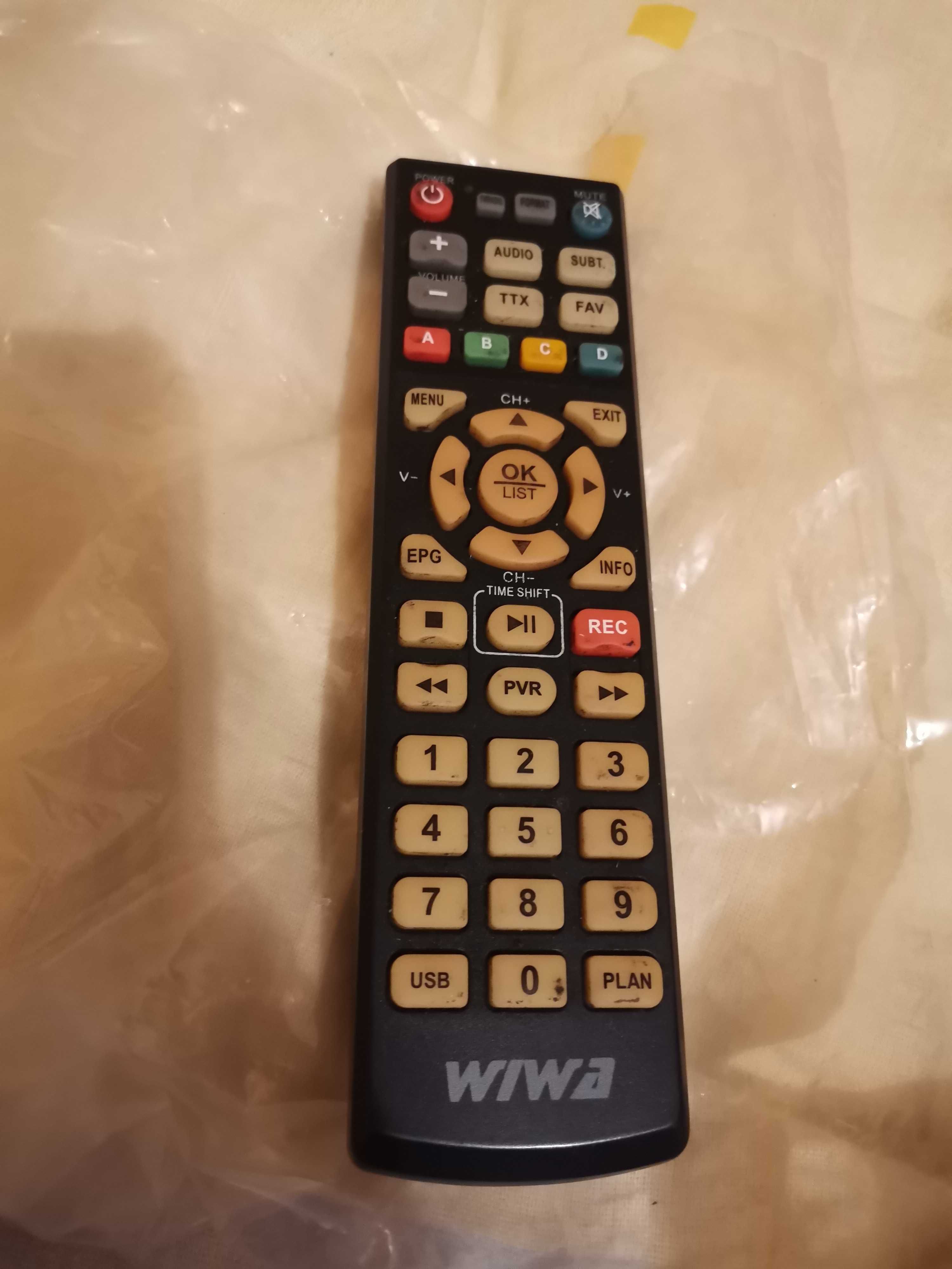 Pilot do dekoderów DVB-T2 H.265 HEVC typu WIWA H.265, prawie jak nowy