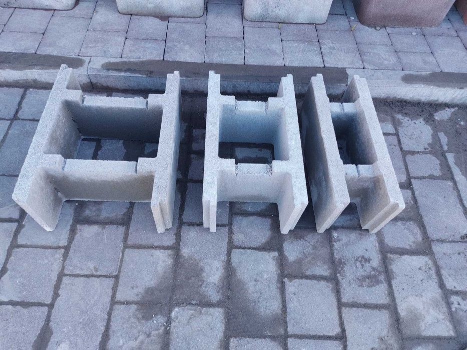 Блок парканний з відсіву Парканний блок Поребрик  Блок опалубки