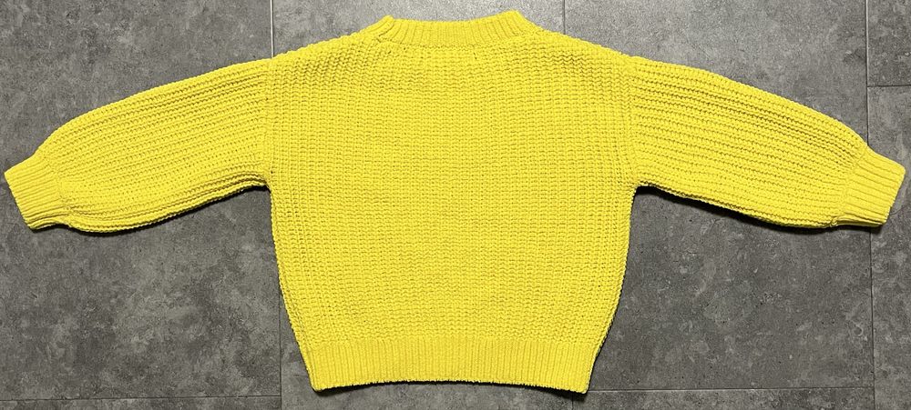Żółty sweter sweterek H&M rozmiar 98/104