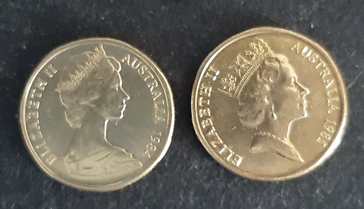MOEDAS Austrália 1 DOLLAR 1984 , 1985 e 1986 Comemorativa