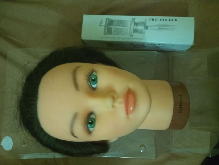 Болванка с натуральными волосами