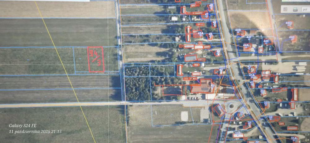 Działka budowlana o powierzchni 1338 m²