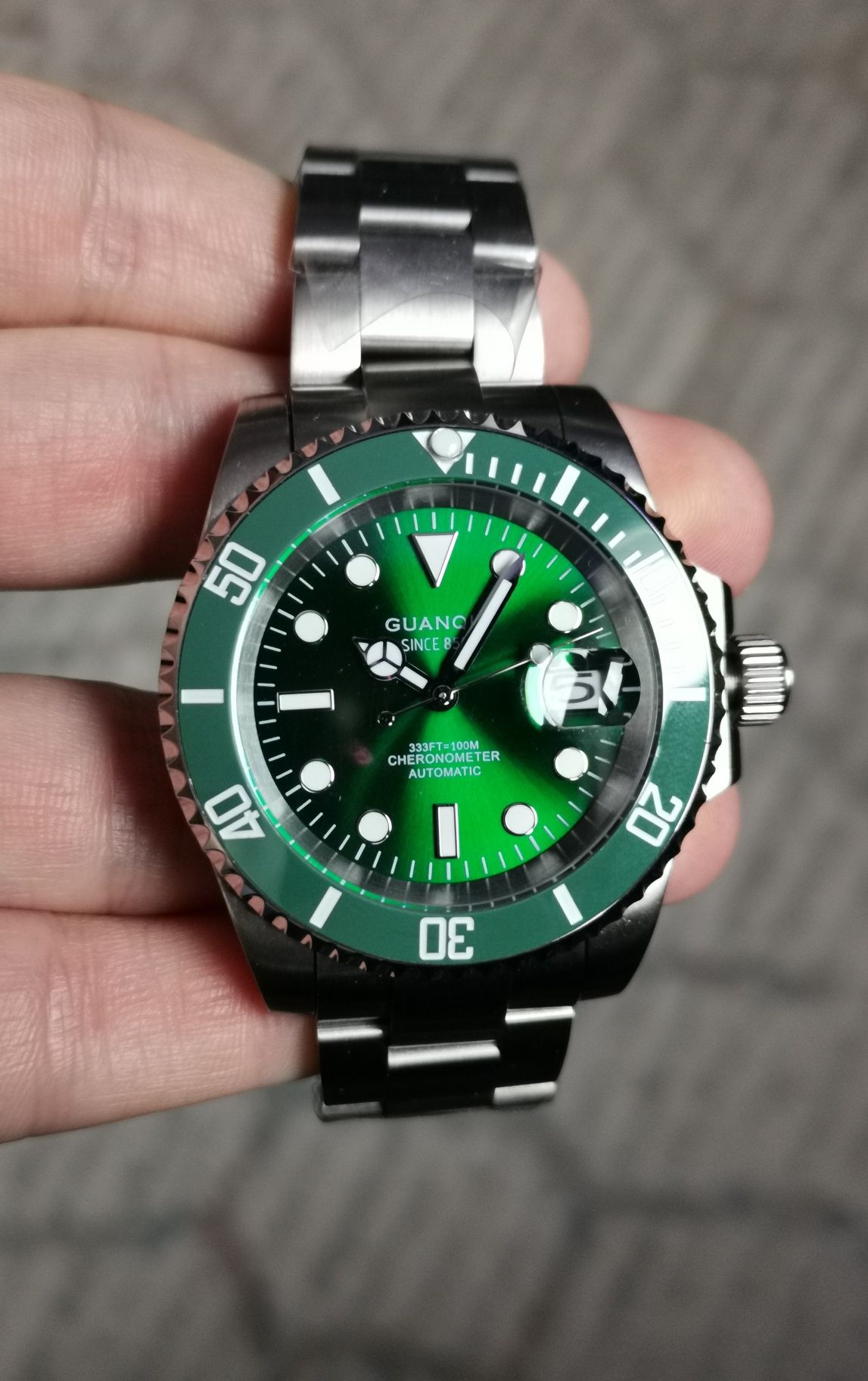 Zegarek Nowy Guanqin Homage Submariner