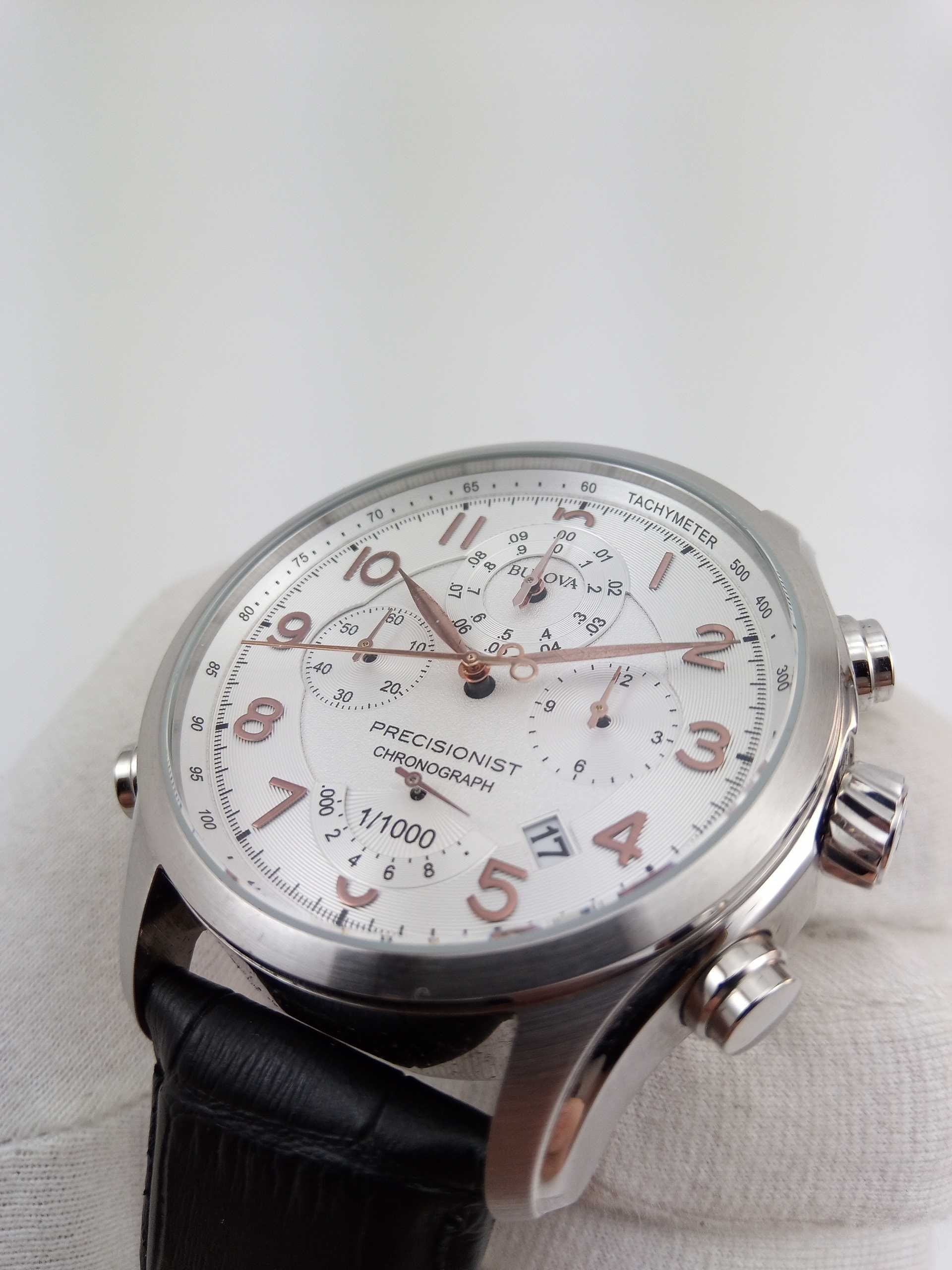 Bulova Precisionist 96B182 точность 262кГц хронограф 1/1000 с тахиметр