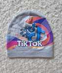 Bawełniana czapka dziecięca z nadrukiem Tik Tok, Wiosenno-jesienna