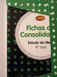 Manuais escolares 4°ano e livros de fichas